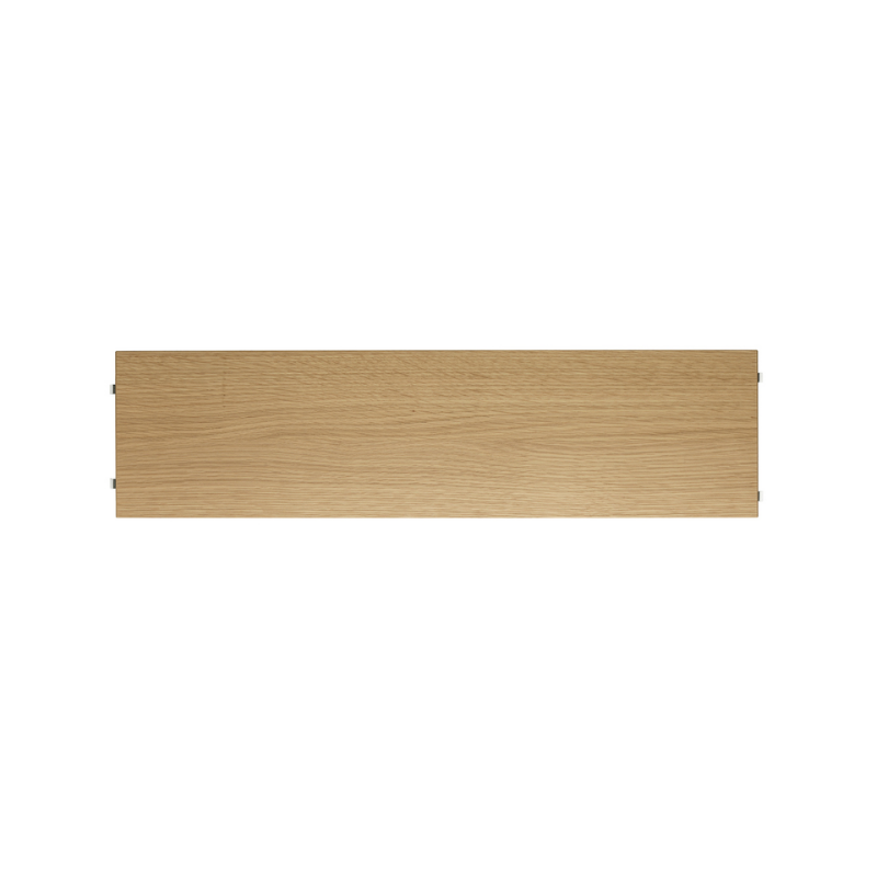The Shelves from String Furniture in 30 x 7.8 inch size and oak color.