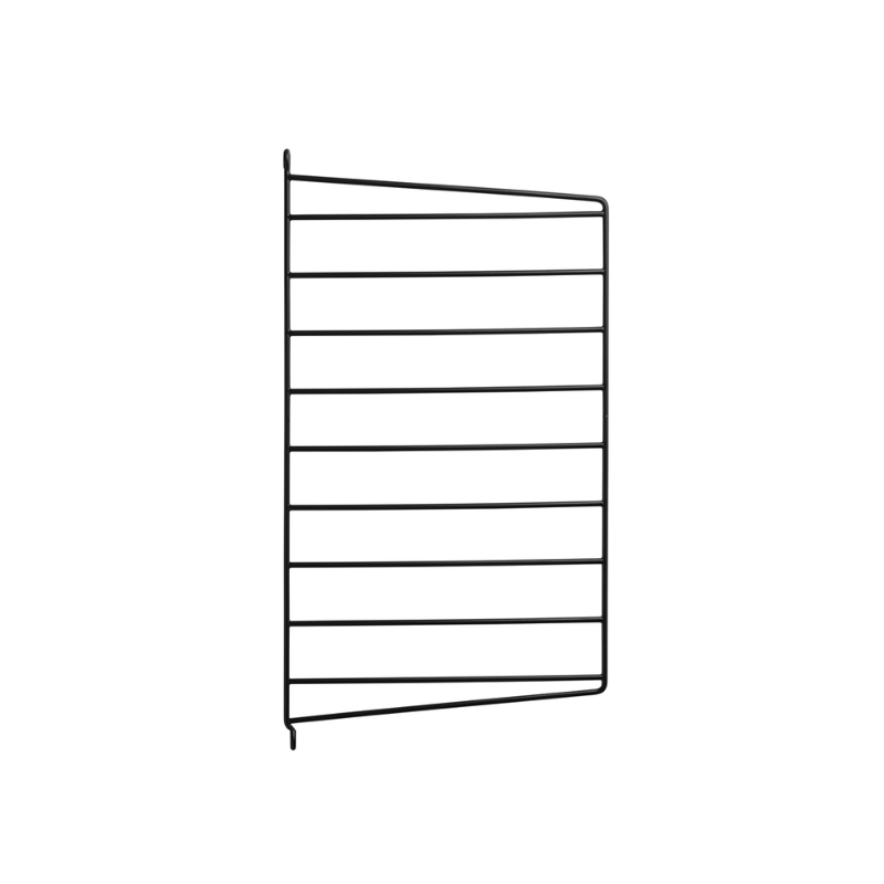 The 19.6 W x 11.8 D inch Wall Panels from String Furniture in black.