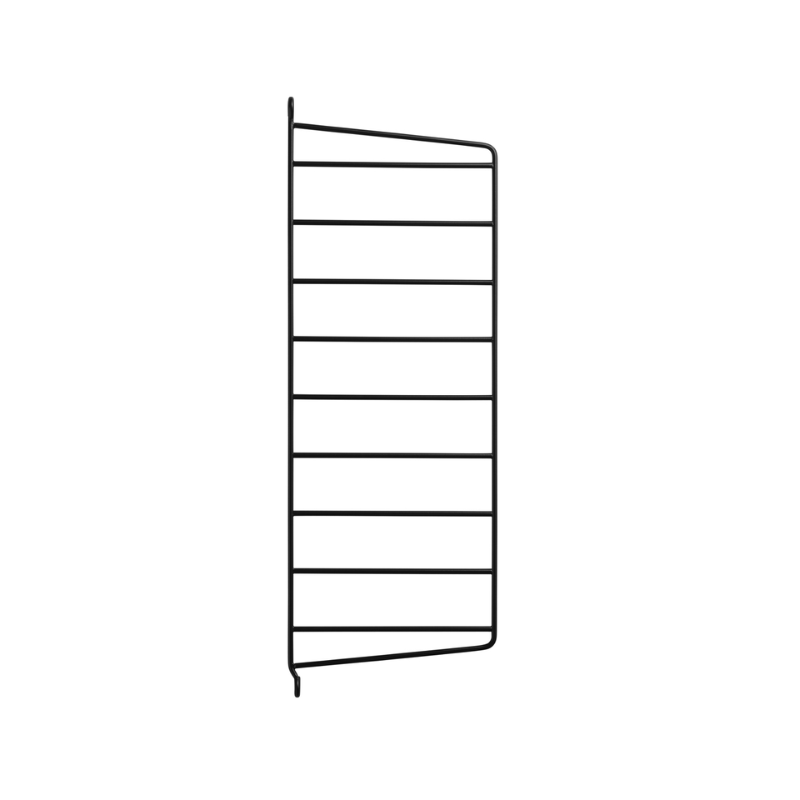 The 19.6 W x 7.8 D inch Wall Panels from String Furniture in black.