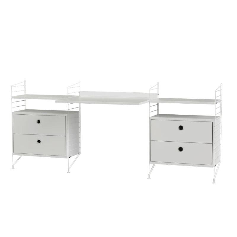 The Workspace Bundle C from String Furniture in white.