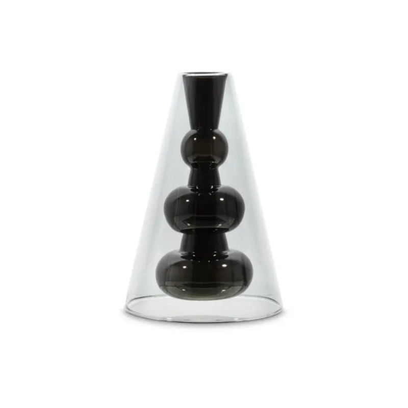 The Bump Vase Cone Black from Tom Dixon.