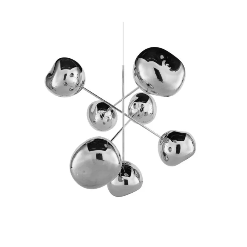 A swarm, huddle, herd, cluster or bunch; there are a thousand ways of configuring our lamps to produce an extraordinary lighting arrangement. Fitted with their new LED module, Tom Dixon's Melt Chandeliers are an attempt to rethink the contemporary chandelier.