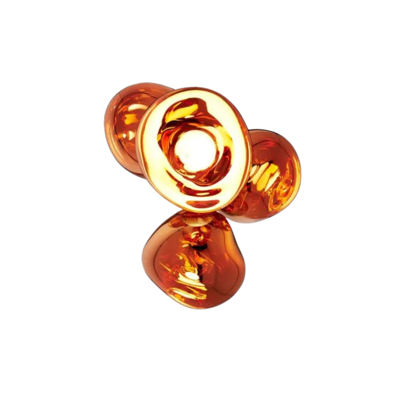 A swarm, huddle, herd, cluster or bunch; there are a thousand ways of configuring our lamps to produce an extraordinary lighting arrangement. The latest additions to Tom Dixon's Melt family includes the Melt Small Chandelier, featuring four orbs protruding from polished tubes and measuring one meter high. Fitted with their new LED module, Tom Dixon's Melt Chandeliers are an attempt to rethink the contemporary chandelier.