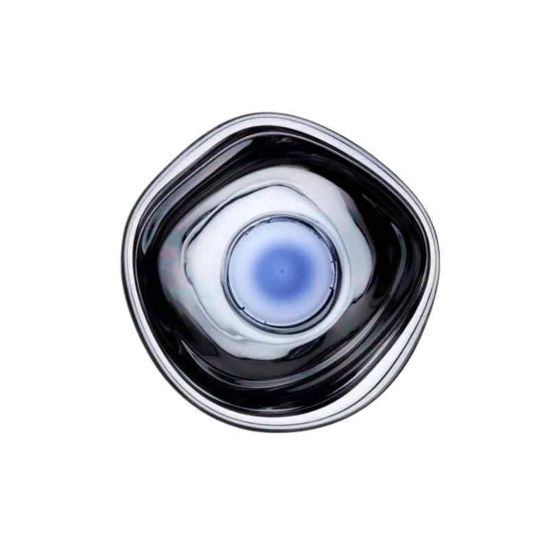 Tom Dixon's Melt LED Surface Wall Sconce is a beautifully distorted pendant in collection of modern finishes with matching ceiling rose. Featuring an integrated LED module, this ceiling light creates a mesmerizing melting hot-blown glass effect when turned on, and a mirror-finish effect when off. This piece is made in Germany using a high tech manufacturing techniques to achieve the perfect melted orb for your design.