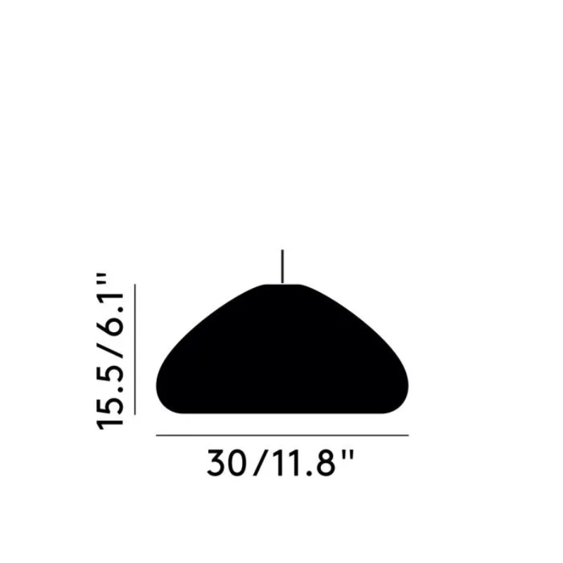 The dimensions of the Void LED Pendant from Tom Dixon. all-groups
