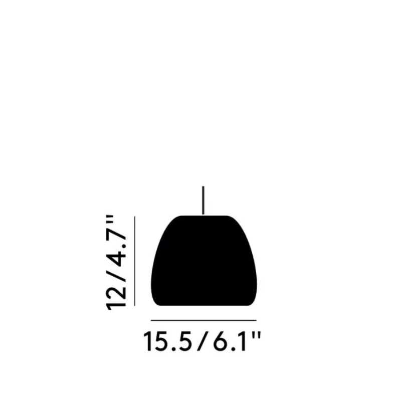 The dimensions for the Void Mini LED Pendant from Tom Dixon. all-groups