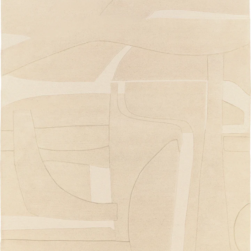 The Collage Wool Rug from Toulemonde Bochart in detail.