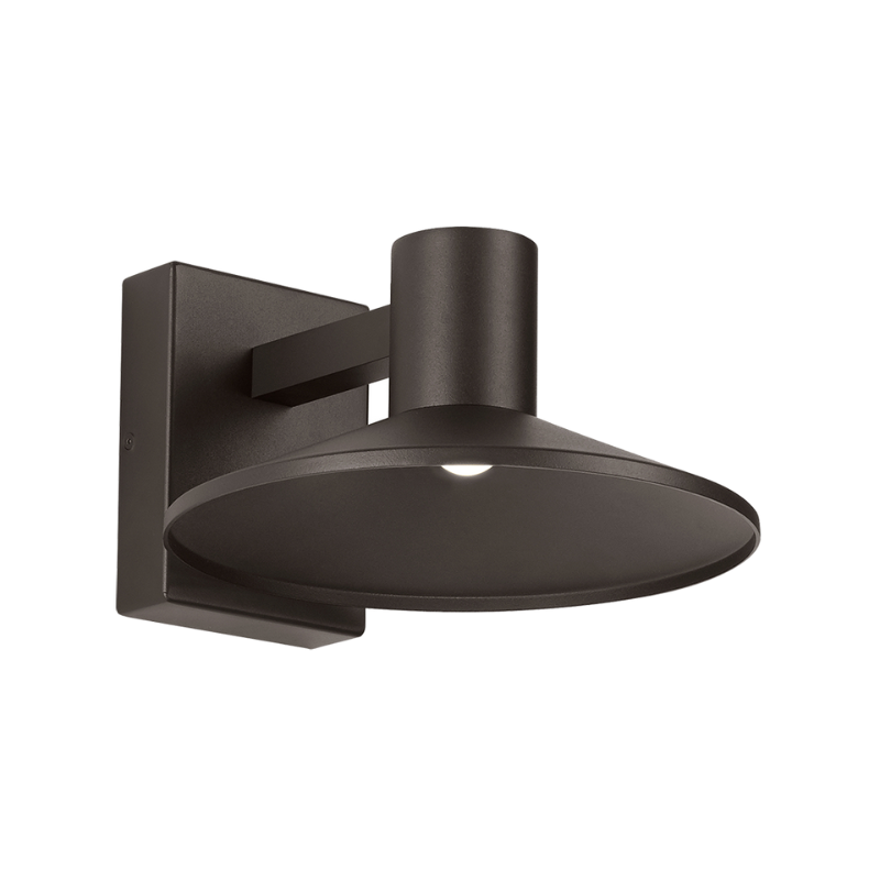 The Ash Dome Outdoor Wall Sconce from Visual Comfort and Co. in the bronze finish and 10 inch size.