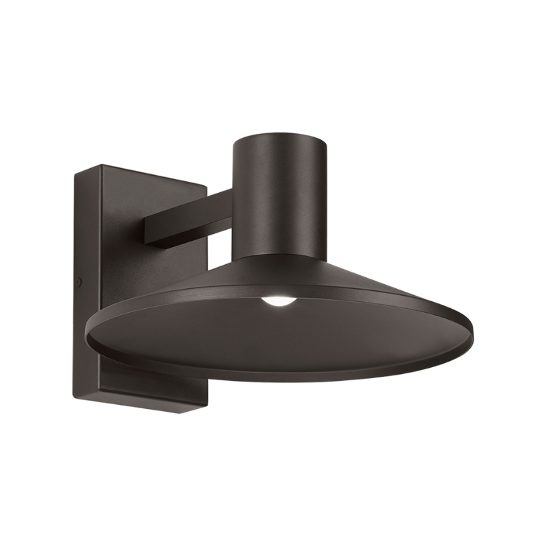 The Ash Dome Outdoor Wall Sconce from Visual Comfort and Co. in the bronze finish and 12 inch size.
