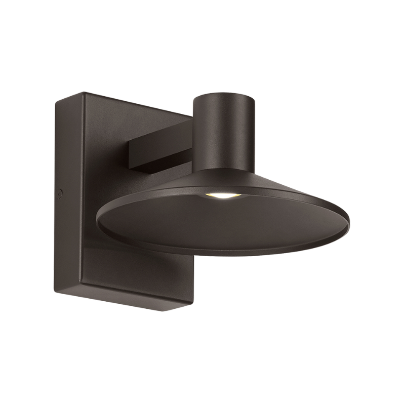 The Ash Dome Outdoor Wall Sconce from Visual Comfort and Co. in the bronze finish and 8 inch size.