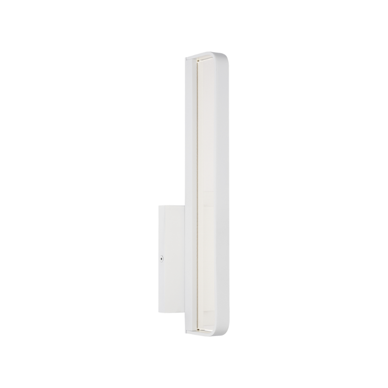 The Banda Vertical Wall Sconce from Visual Comfort & Co. in matte white.