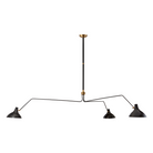 The Charlton Grande Triple Arm Chandelier from Visual Comfort and Co in black.