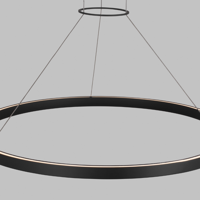 The Fiama Suspension Light from Visual Comfort and Co in a detailed photograph.