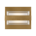 The Kamden 1-Light Bathroom Fixture from Visual Comfort & Co. in natural brass.