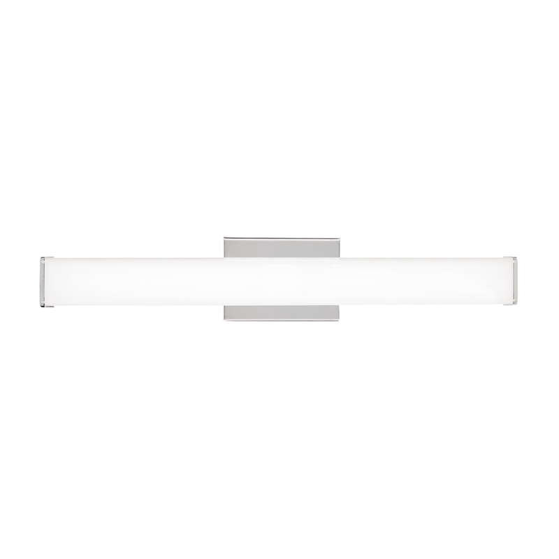 The Lynn Bathroom Sconce from Visual Comfort and Co in chrome.