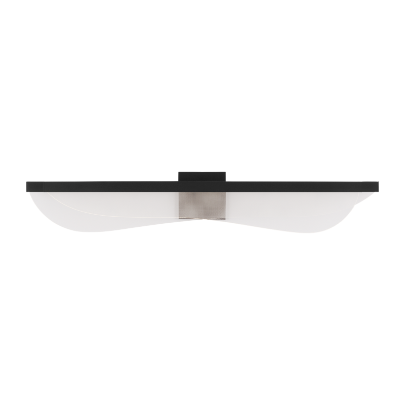 The 36 inch Nyra Bathroom Sconce from Visual Comfort and Co in nightshade black.