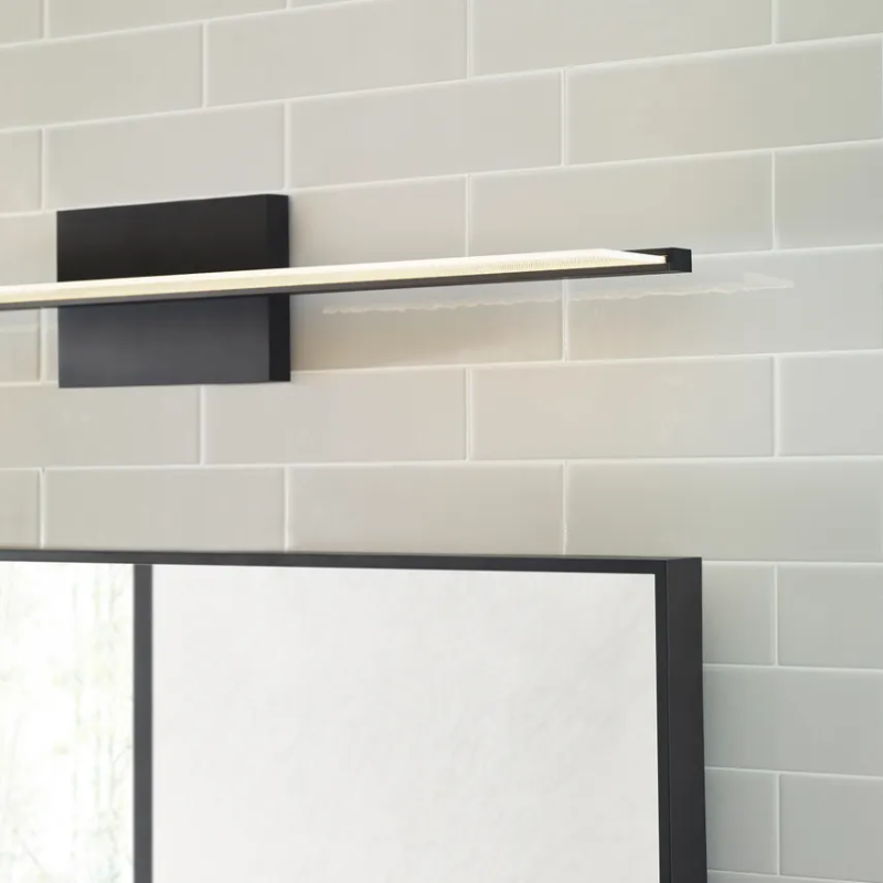 The Span Vanity Light from Visual Comfort & Co. in a washroom.