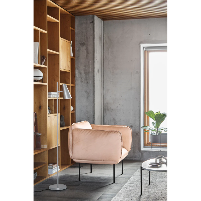 The Cono Floor Lamp from Woud in a study.