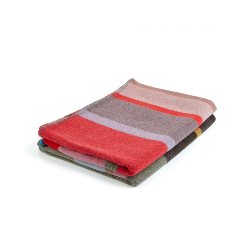 he Block Throw Collection by Wallace & Sewell is woven with sumptuous merino lambs wool and felted to create a super soft, inviting quality.