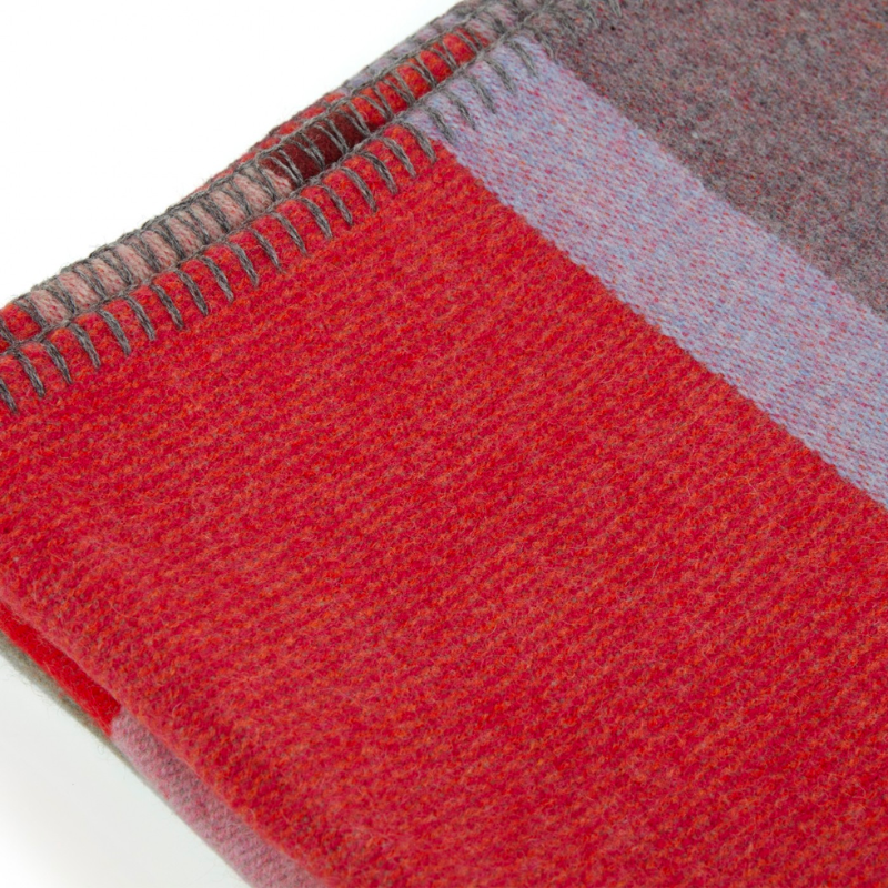 he Block Throw Collection by Wallace & Sewell is woven with sumptuous merino lambs wool and felted to create a super soft, inviting quality.