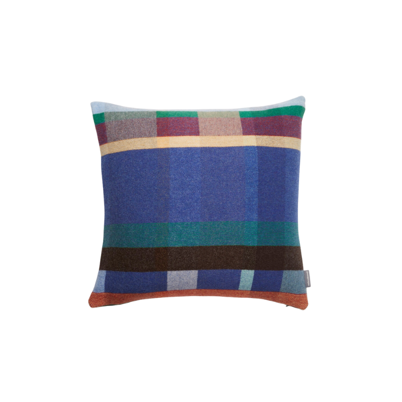 The Antoni Cushion from Wallace & Sewell's Block Cushion Collection is a stunning pop of color for any space. Inspired by Korean artist Chung Eun Mo's abstract paintings, this luxurious cushion features a bold checkerboard pattern of juxtaposed blocks and striking hues. Made from sumptuous merino lambswool this throw pillow is reversible with a different colorway on each side for versatile use.