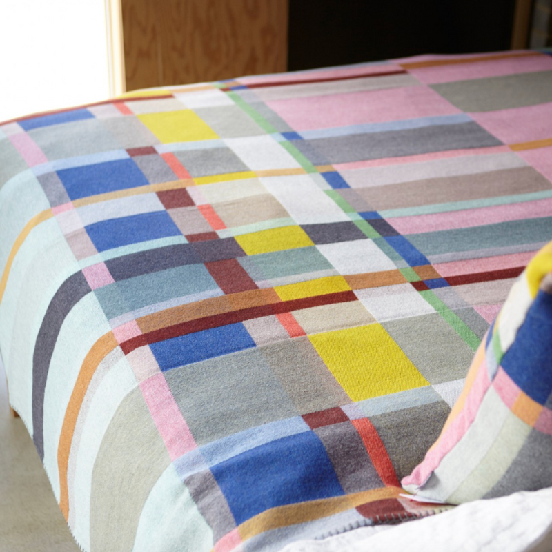 The Block Throw Collection by Wallace & Sewell is woven with sumptuous merino lambs wool and felted to create a super soft, inviting quality.