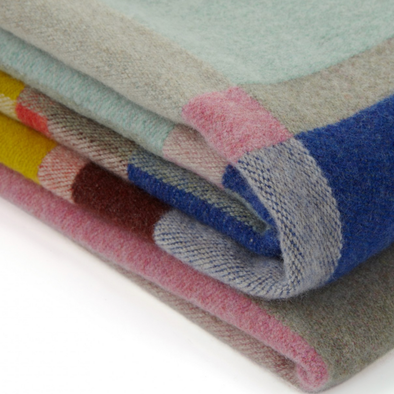The Block Throw Collection by Wallace & Sewell is woven with sumptuous merino lambs wool and felted to create a super soft, inviting quality.