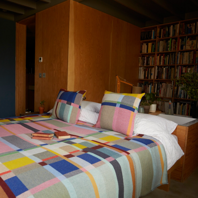 The Block Throw Collection by Wallace & Sewell is woven with sumptuous merino lambs wool and felted to create a super soft, inviting quality.