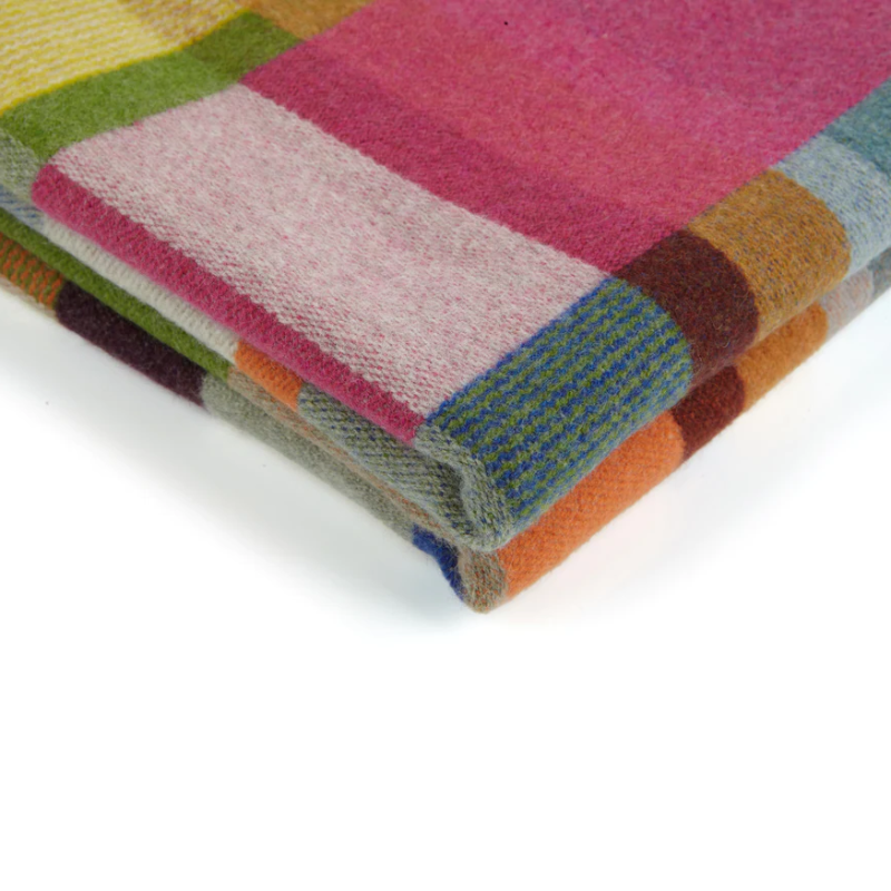 The Gwynne Block Throw from Wallace & Sewell made from 100% merino wool.