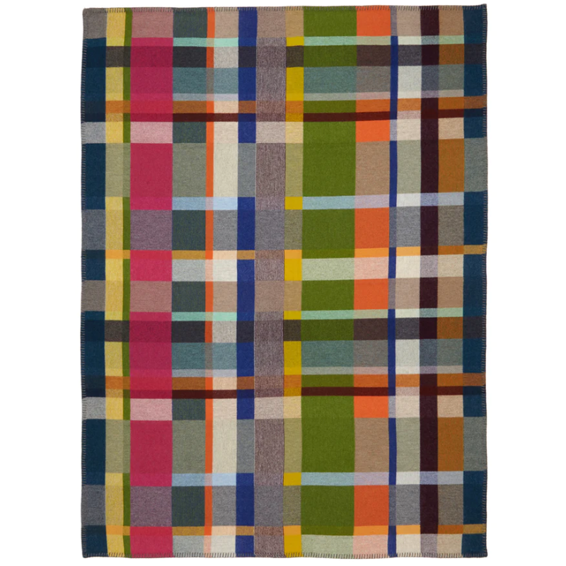 The Gwynne Block Throw from Wallace & Sewell made from 100% merino wool.