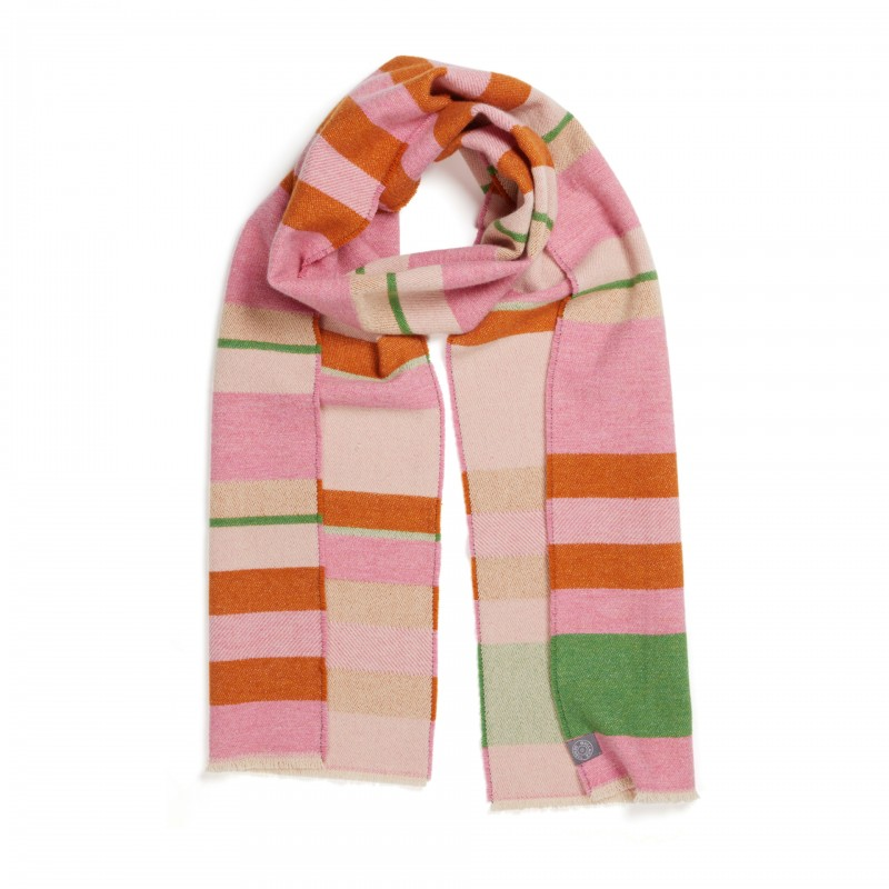 The 100% lambswool Stölzl Wrap from Wallace & Sewell in the nougat pattern.