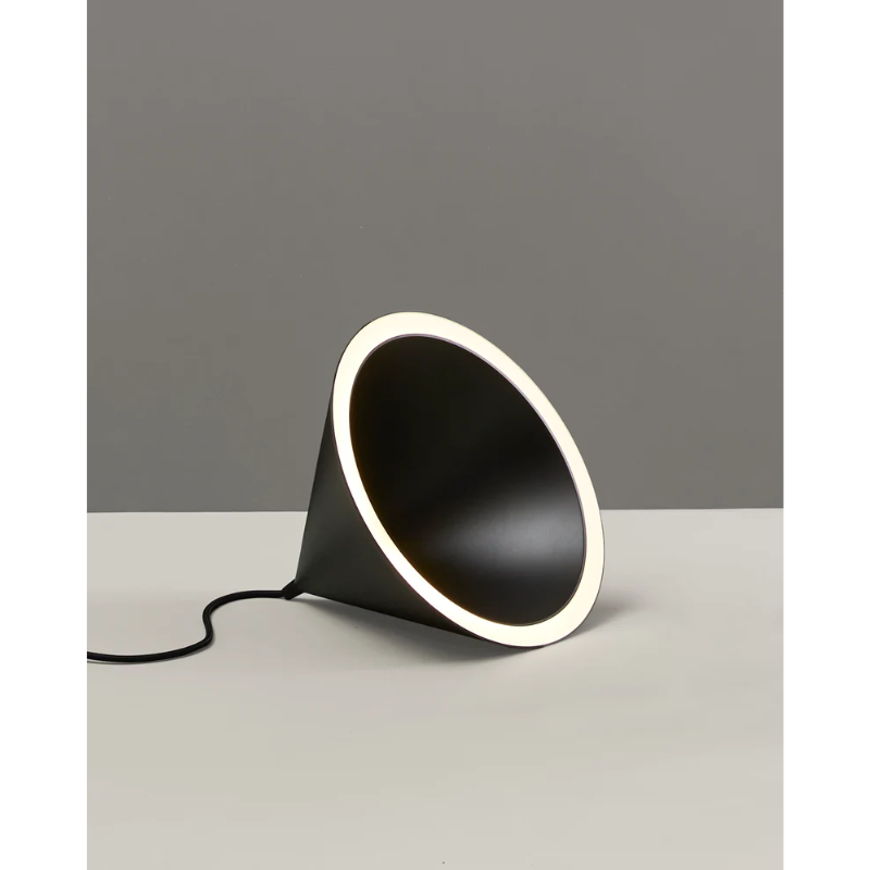 The Annular Pendant from Woud in a lifestyle photograph showing the LED light.