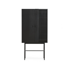 The Array Highboard from Woud in black.