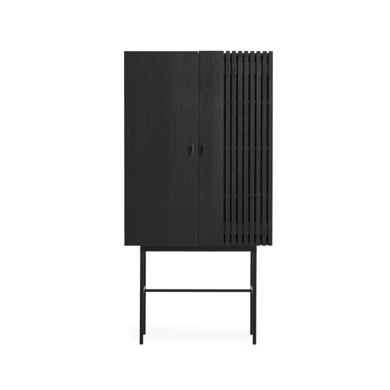 The Array Highboard from Woud in black.