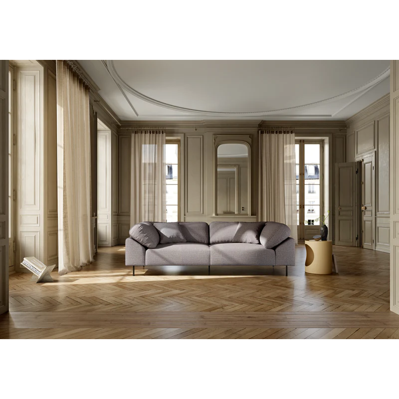 The Collar 2.5 Seater from Woud in a living room.