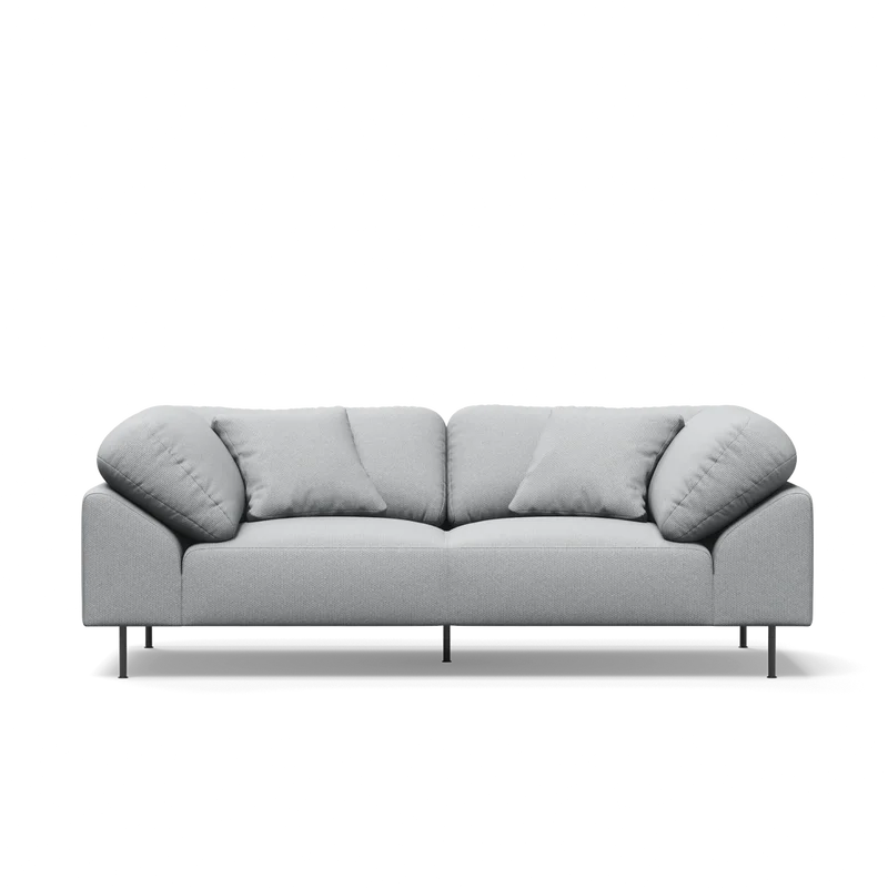 The Collar 2 Seater from Woud in light grey.