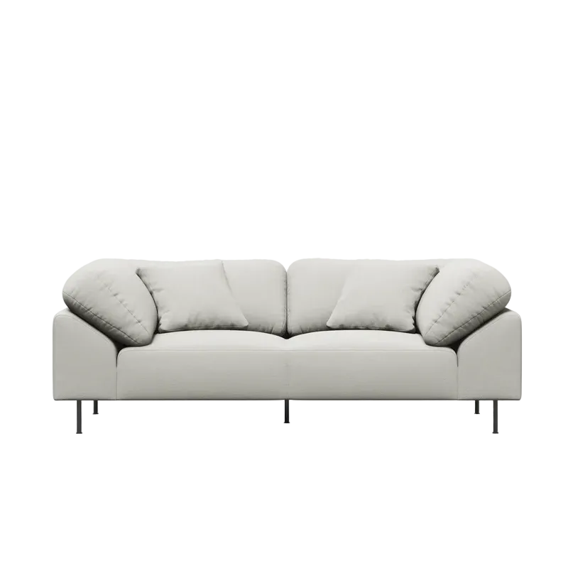 The Collar 2 Seater from Woud in off white.