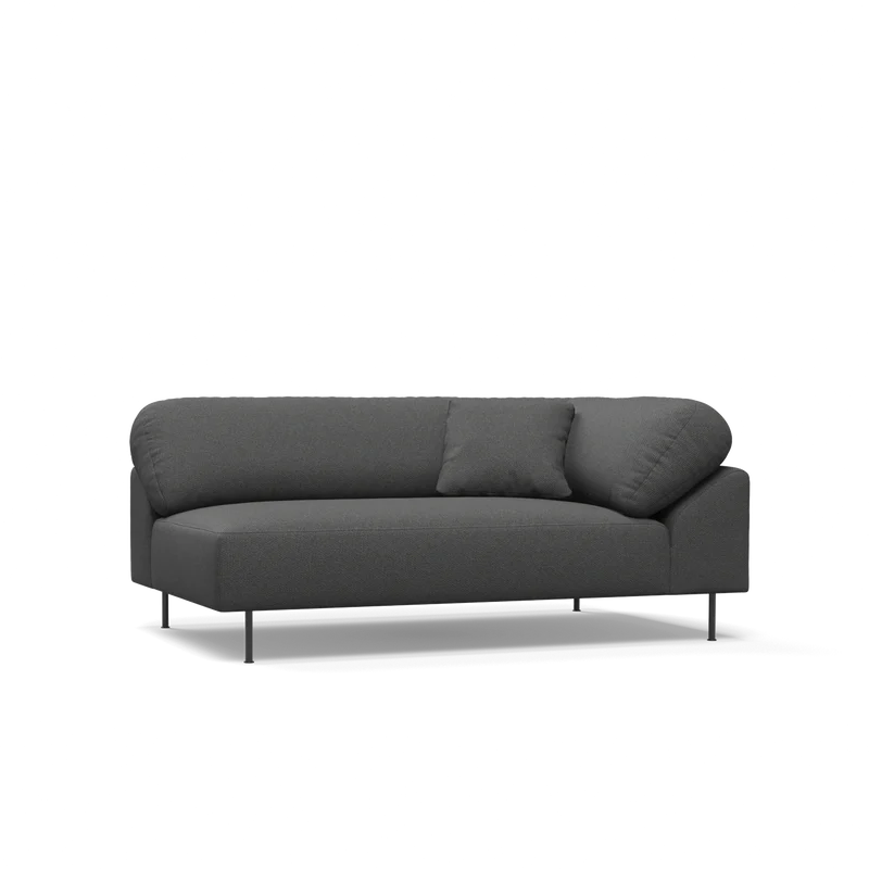 The Collar Open End Left (Arm Right) from Woud in dark grey.