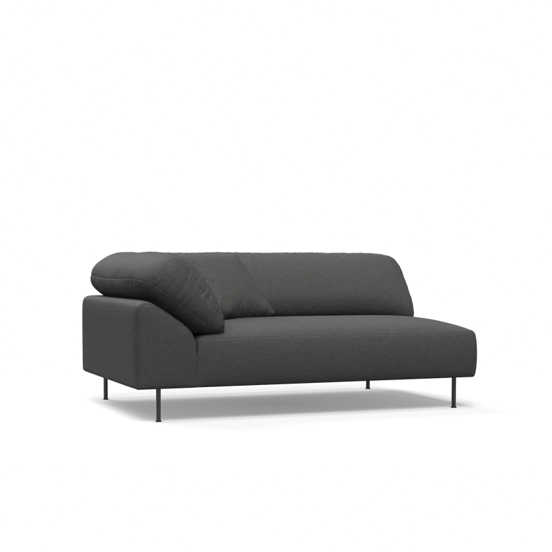 The Collar Open End Right (Arm Left) from Woud in dark grey.