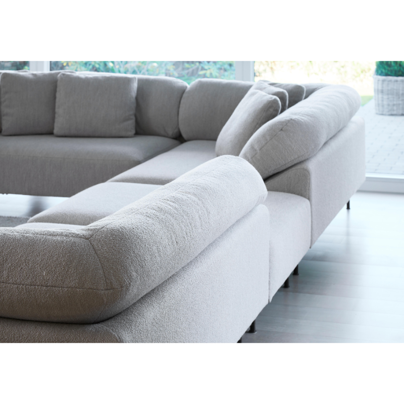 Woud's Collar Sofa Open End creates a modular configuration in a modern living room. all-groups