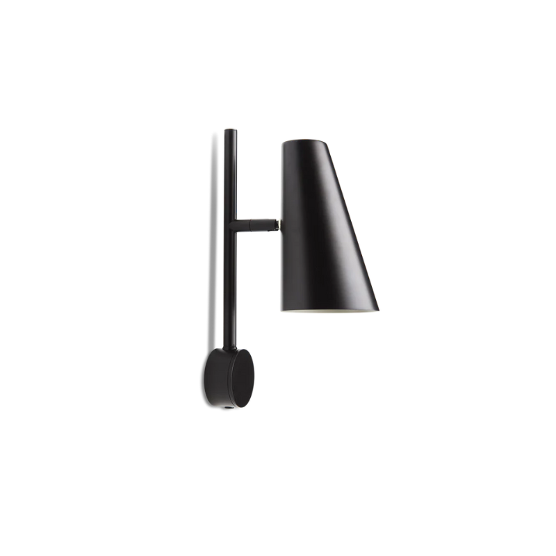The Cono Wall Lamp from Woud in black.