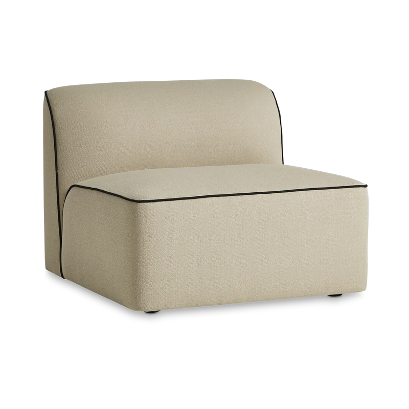 The 35.5 inch Flora Middle Module from Woud in KVADRAT Vidar 0323 fabric.