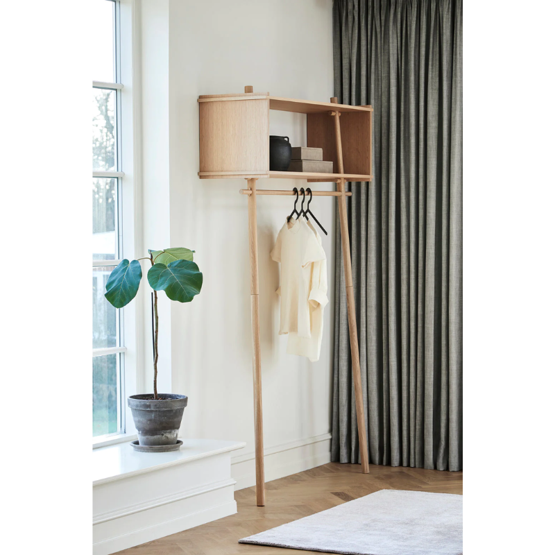 The Illusion Hanger from Woud in a bedroom.
