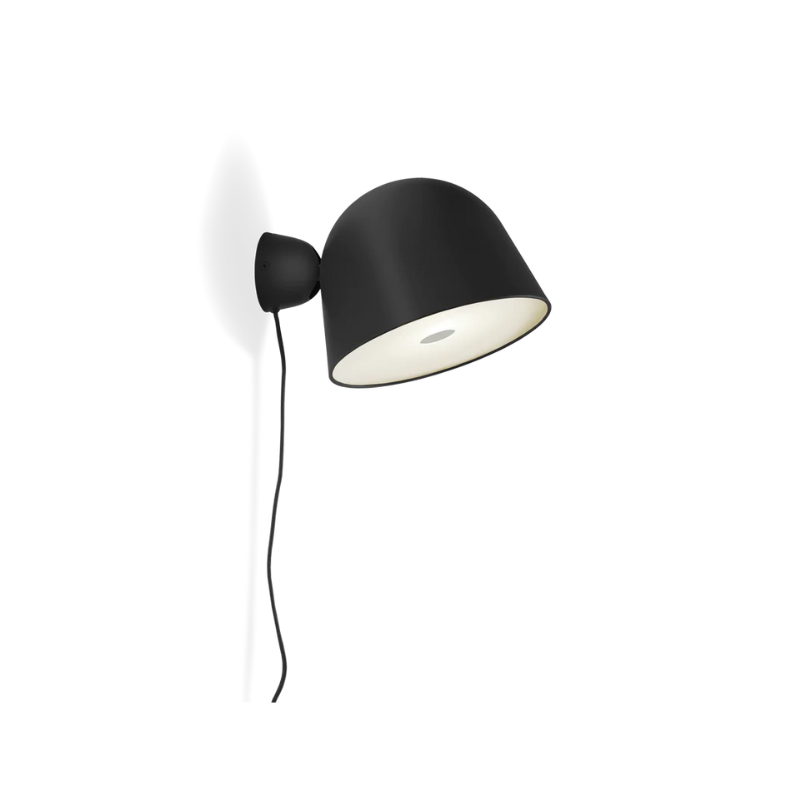 The Kuppi Wall Lamp 2.0 from Woud in black.
