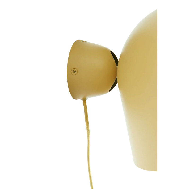 The Kuppi Wall Lamp 2.0 from Woud in a close up lifestyle shot.