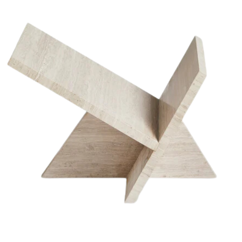 The Mountain Magazine Holder from Woud from a side angle.