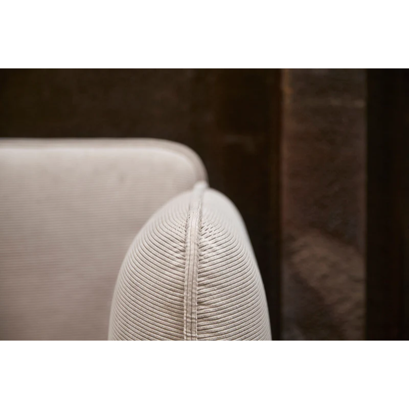 The Nakki 3 Seater from Woud with a custom fabric in a living room.