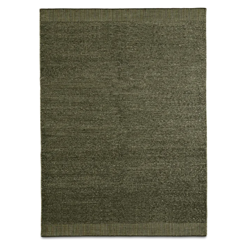 The Rombo Rug from Woud in moss green and 170 by 240 cm size.