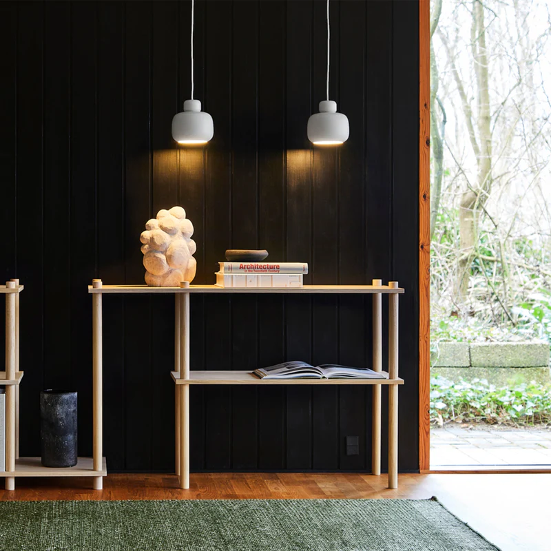 The Stone Pendant from Woud in a home office.