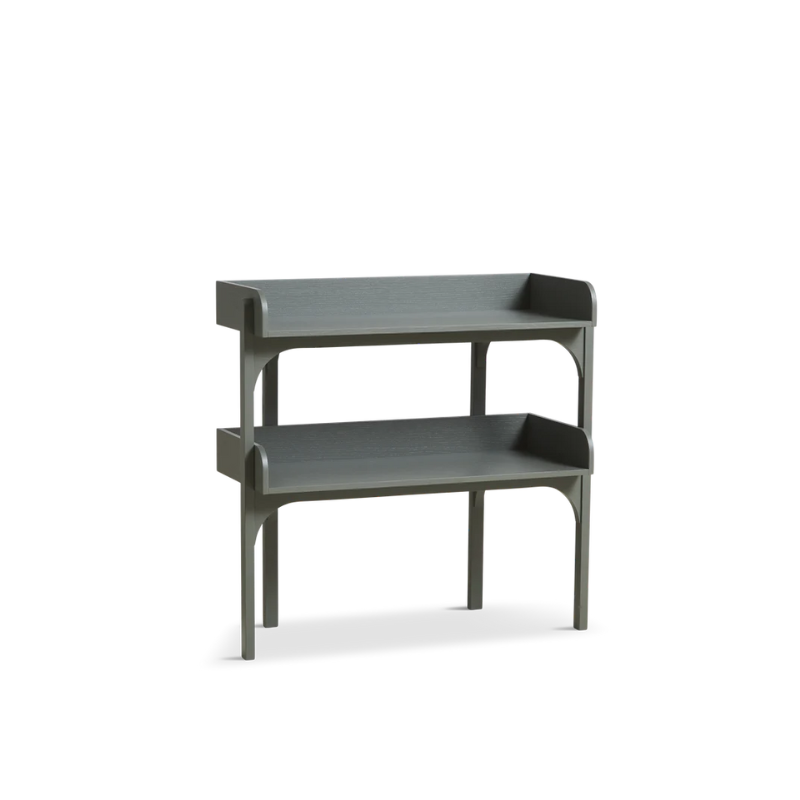 The Utility Shelf from Woud in Dusty Green.